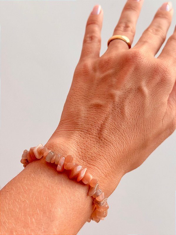 Pulseira de Pedra da Lua de Marrocos - Sagrado Feminino, Sensualidade e Fertilidade