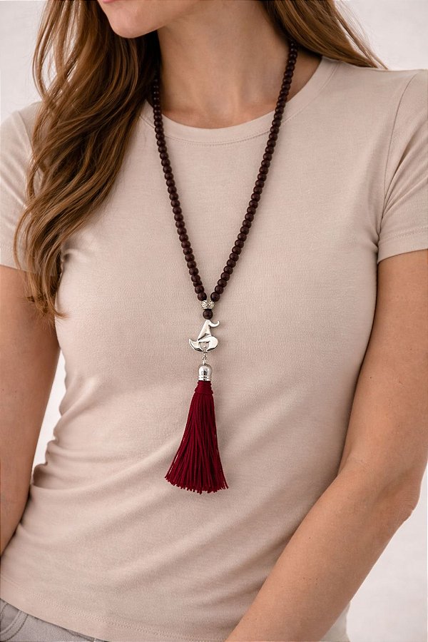 Japamala de Granada 6mm - 108 Contas - Chama de Kamadeva - Poder Sexual, Ousadia, Autoestima, Paixão e Desejo