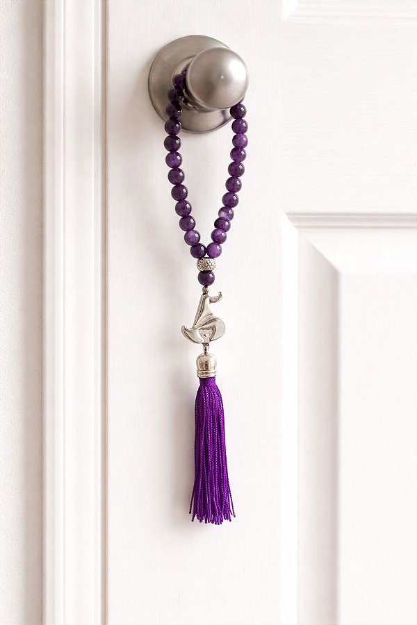 Japamala de Ametista 8mm - 27 Contas - Essência de Atman - Intuição, Conexão, Espiritualidade e Eleva a Vibração