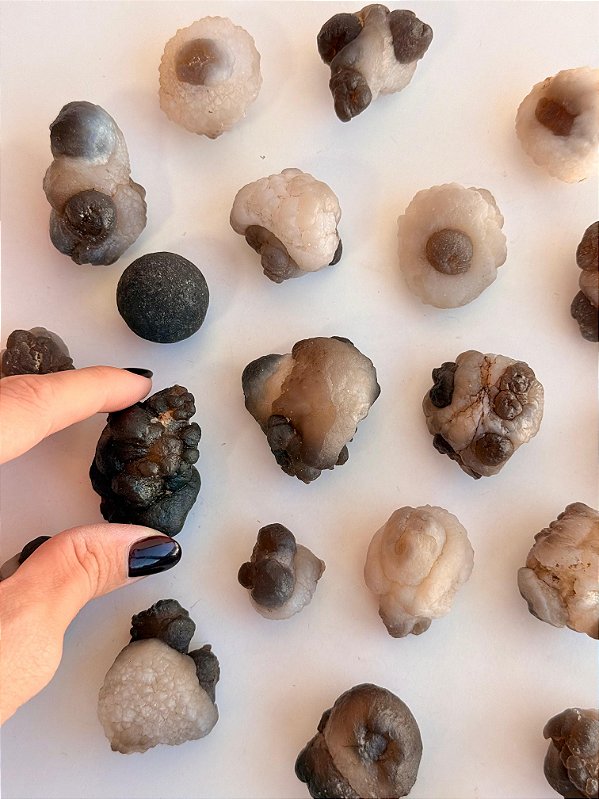 Calcedonia Nodular - Pedra do Útero - RARA - Força Interior, Sagrado Feminino