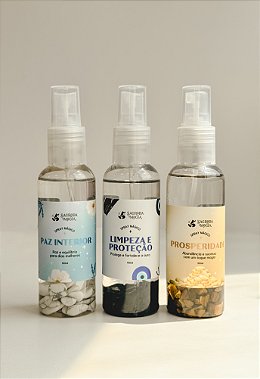 Kit Sprays Mágicos - Prosperidade, Proteção e Paz Interior