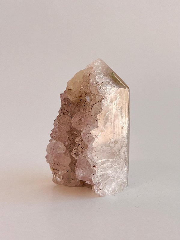 Ponta de Geodo com Drusa de Ametista - PG20 94g - Amplificação; Direcionamento; Harmonização; Transmutação