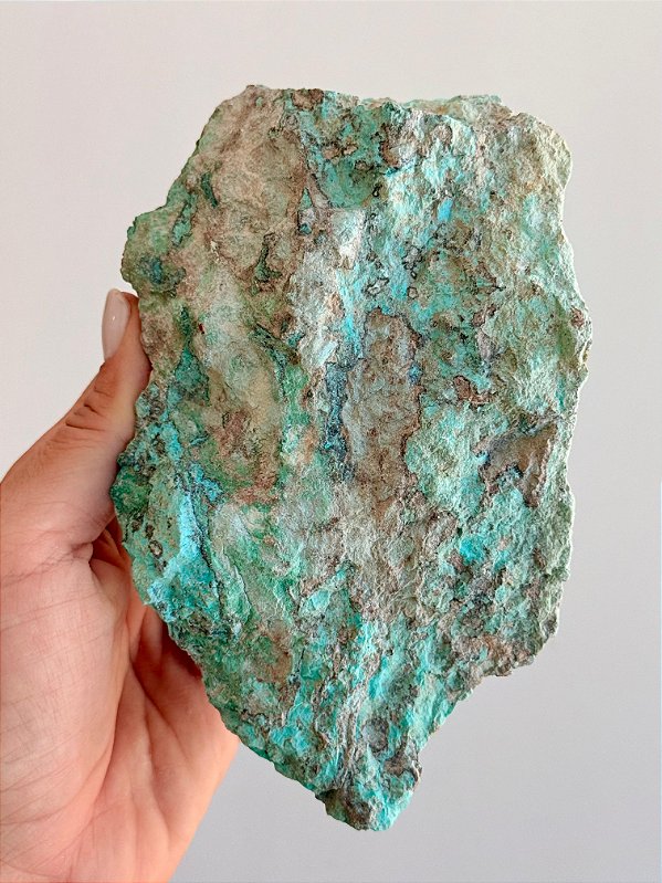 Turquesa Peruana Bruta - TP07 494g - Profundo Bem-estar; Cura Emocional; Comunicação