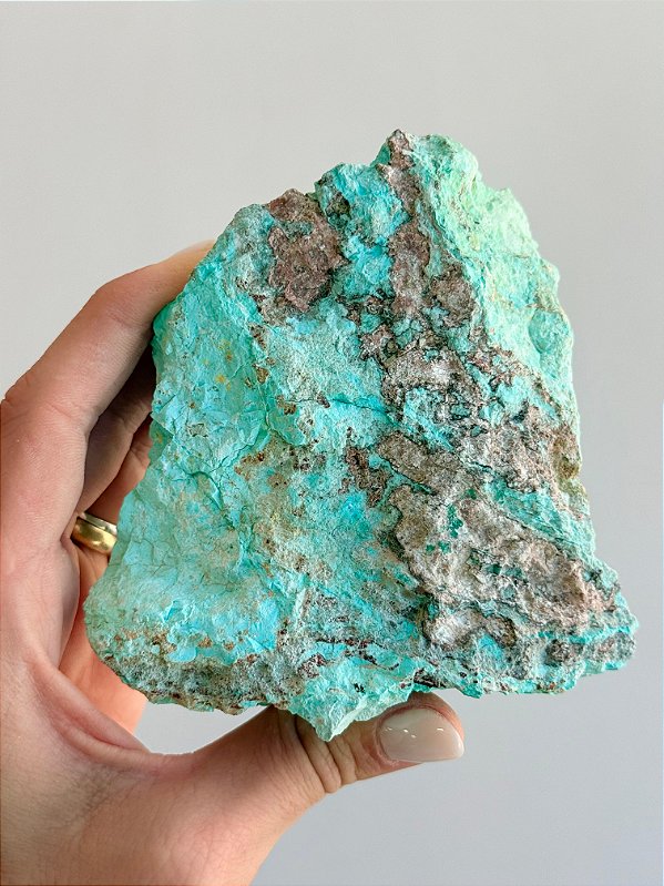 Turquesa Peruana Bruta - TP02 358g - Profundo Bem-estar; Cura Emocional; Comunicação