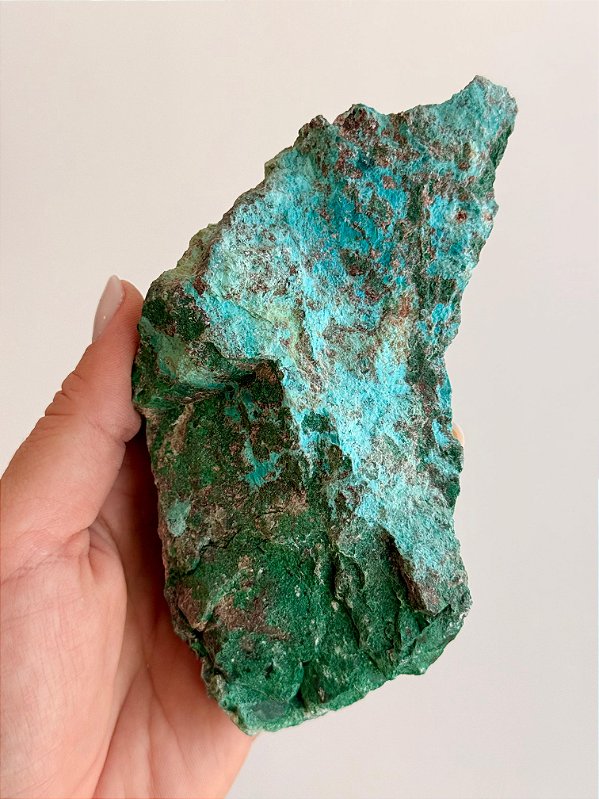 Crisocola Bruta com Malaquita - CML02 430g - Merecimento; Empoderamento; Cura; Poder Pessoal