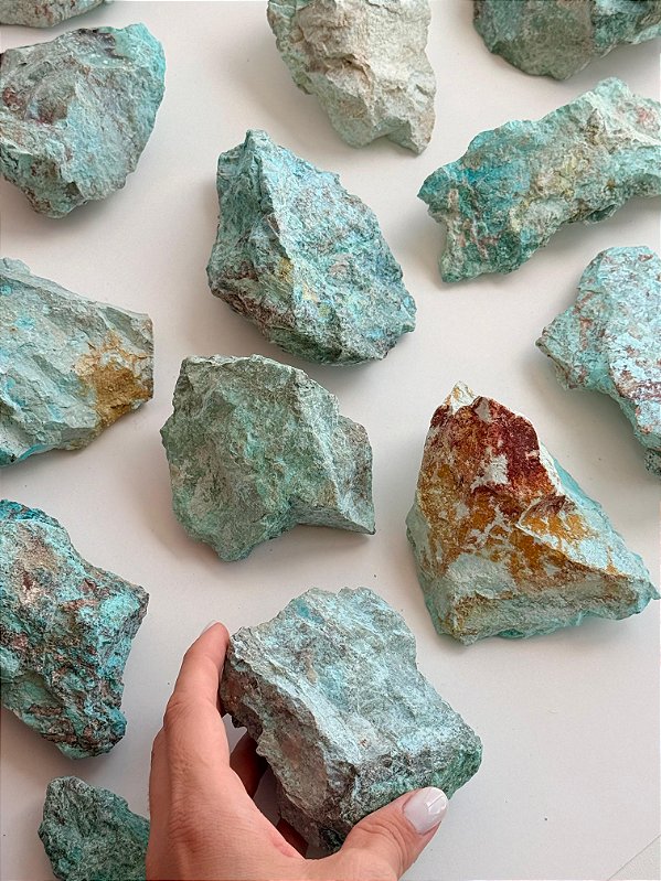 Turquesa Peruana Bruta para ambiente - Bons Acontecimentos; Profundo Bem-estar; Cura Emocional; Comunicação