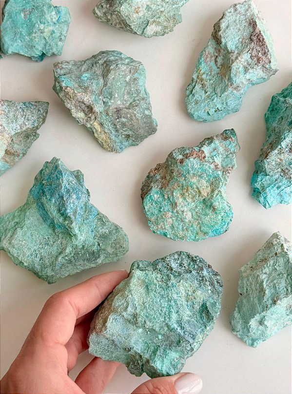 Turquesa Peruana Bruta G - Bons Acontecimentos; Profundo Bem-estar; Cura Emocional; Comunicação