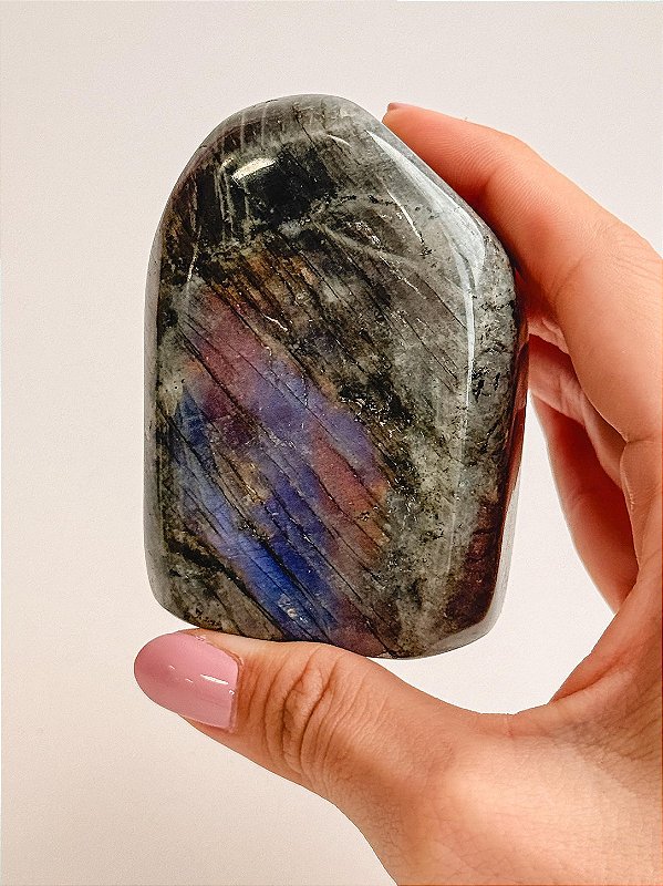 Labradorita Lapidada LAB190 - 304g - Pedra da Magia; Quem é você; Conexão Espiritual