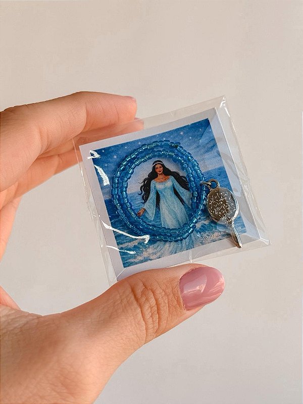 Pulseira Guia de Iemanjá - Proteção; Conexão Espiritual; Ancoramento; Harmonia