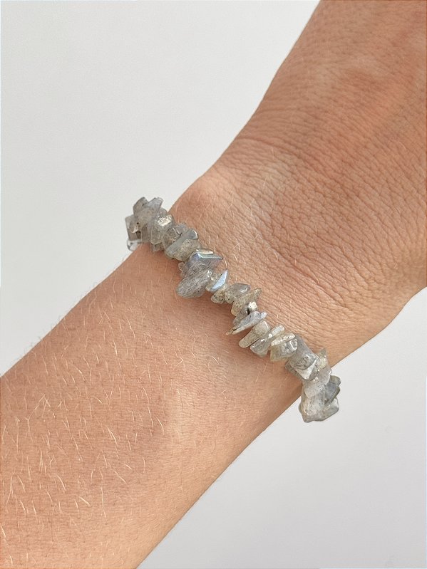 Pulseira de Labradorita - Pedra da Magia; Quem é você; Conexão Espiritual