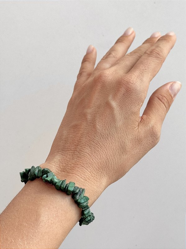 Pulseira de Malaquita - Beleza, Autenticidade, Saúde, Regeneração, Vitalidade