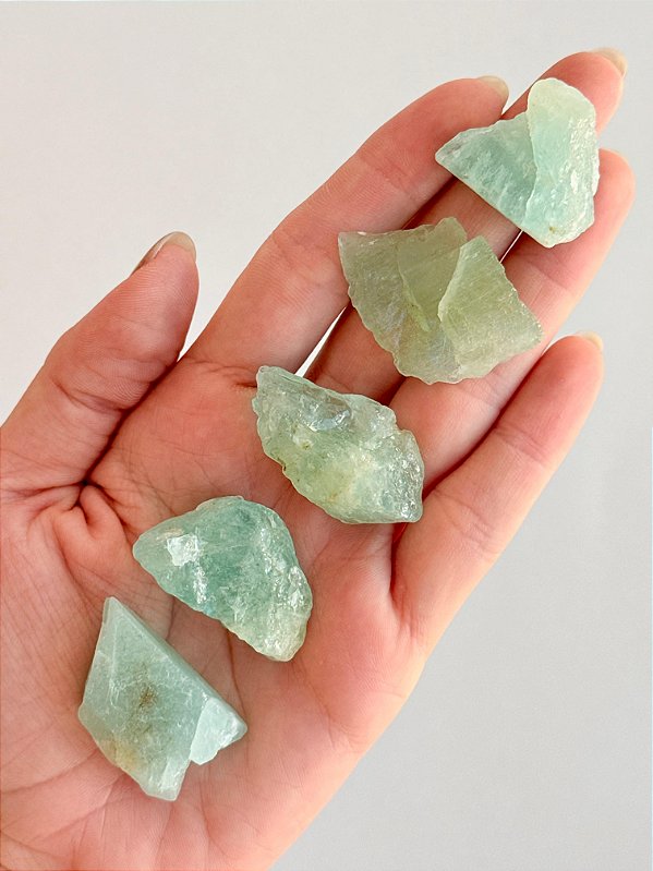 Água Marinha Natural Bruta - Pedra da Ansiedade, Desfaz Confusões, Protege os Pensamentos