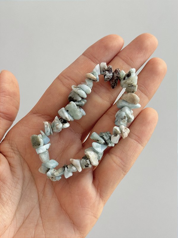 Pulseira de Larimar - Medos, Culpas, Deixar Fluir, Pessoas Controladoras