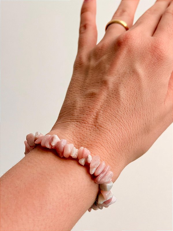 Pulseira de Opala Rosa - Poder sensitivo, Lidar com Emoções e Beleza Interior