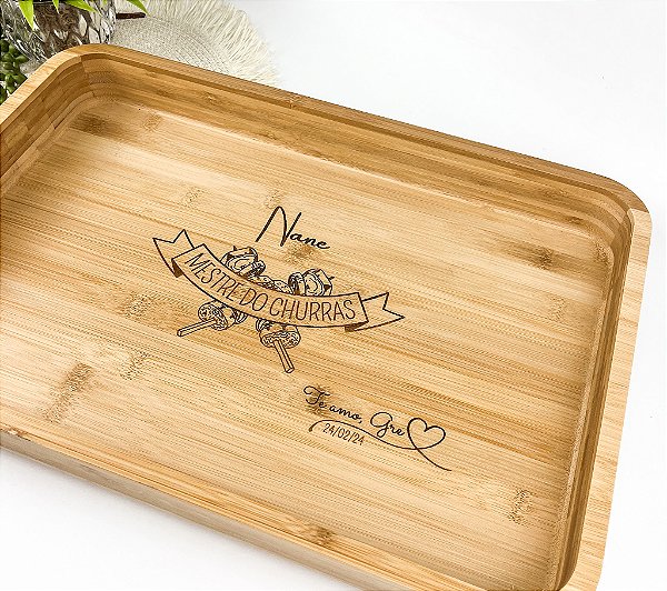 Gamela em Bambu 45x30 Personalizada