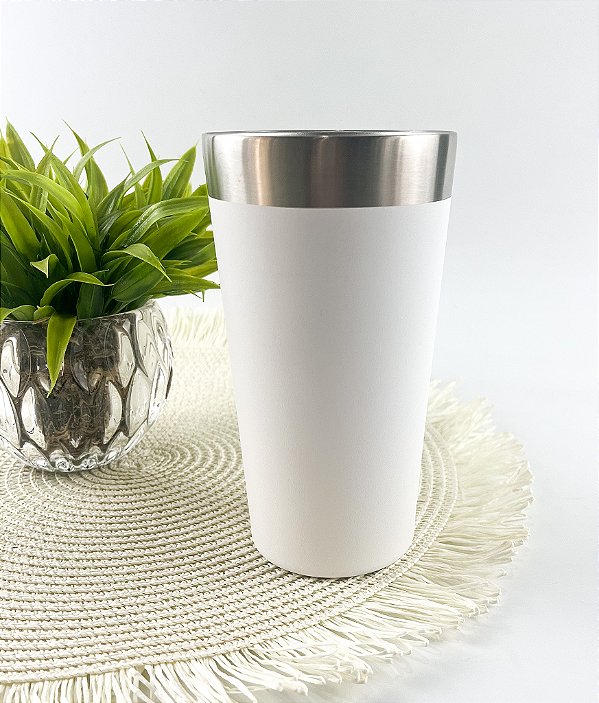 Copo Térmico Dream Branco 473ml Personalizado