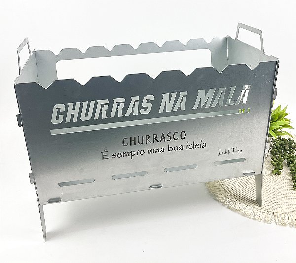 Churrasqueira Portátil Galvanizada Personalizada