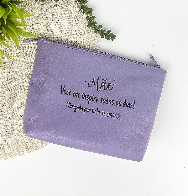 Necessaire Saco de Couro Personalizada