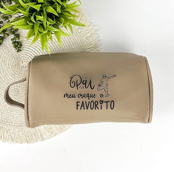 Necessaire Slim de Couro Sintético Personalizada