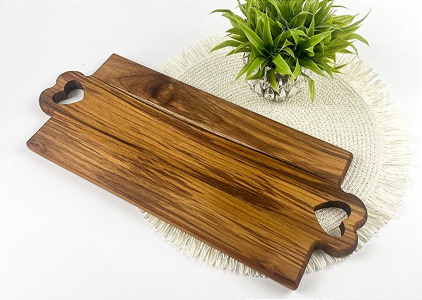 Tábua com Alças de Coração  Personalizada - Mães