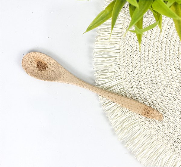 Colher em Bambu Utility 18cm Personalizada