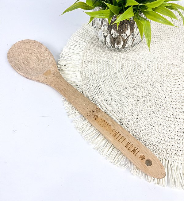Colher em Bambu Utility 30cm Personalizada