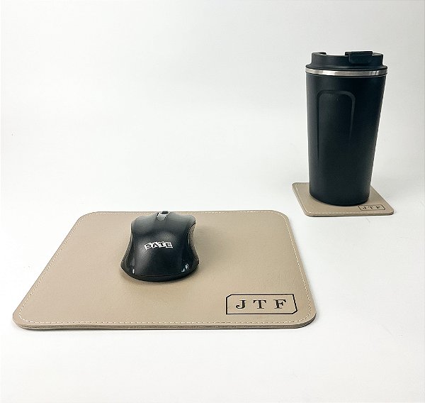 Kit Mouse Pad e Porta Copo  Personalizado