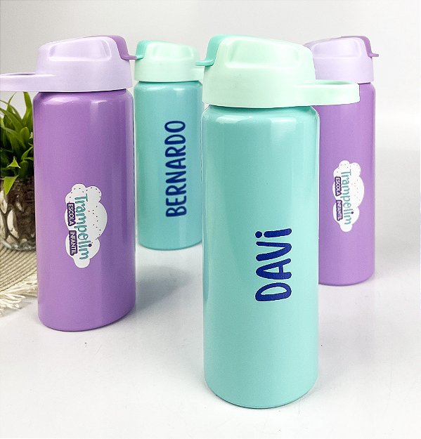 Squeeze de Alumínio 600ml Infantil Personalizada