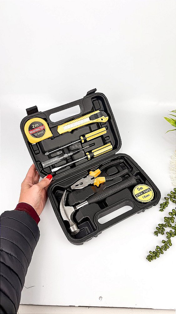 Kit Ferramentas 08 Peças C/Estojo Personalizado