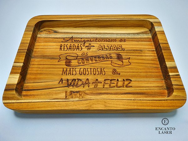 Gamela Teca 42x29cm Personalizada