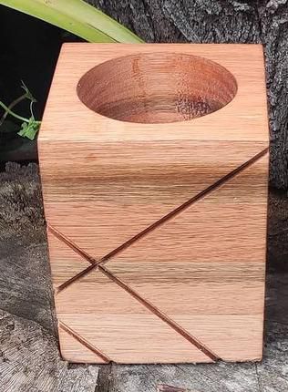 Porta Talheres em Eucalipto