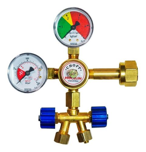 REGULADOR DE PRESSÃO P/ CO2 CHOPP 2 VIAS MANOMETRO