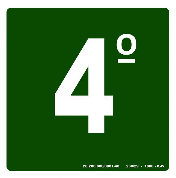 PLACA 4° ANDAR