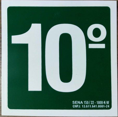 PLACA 10° ANDAR