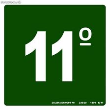 PLACA 11° ANDAR