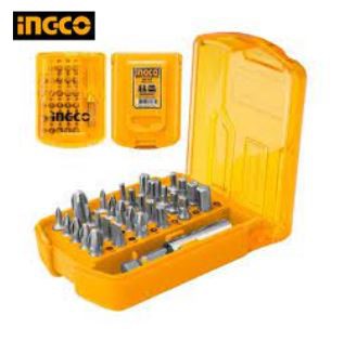 CONJUNTO DE BITS C/ ESTOJO INGCO 30 PEÇAS