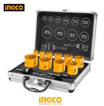 JOGO DE SERRA COPO BIMETAL INGCO 12 PEÇAS