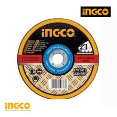 JOGO DE DISCO DE CORTE PARA METAL INGCO4.1/2 POL (115MM X 1.2MM X 22.2MM) COM 25 UNIDADES