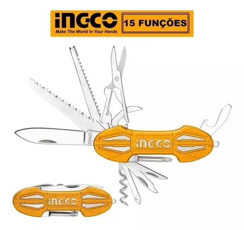 CANIVETE MULTIFUNCIONAL INGCO COM 15 FUNÇÕES