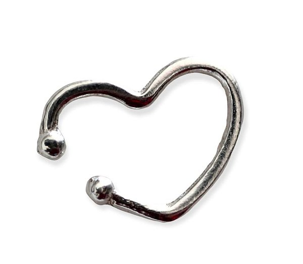Piercing Coração - Prata 925