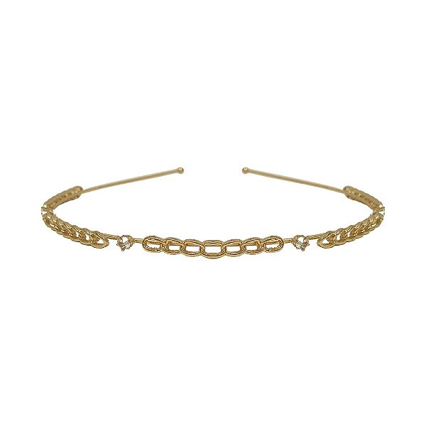 Tiara Corrente Cristal