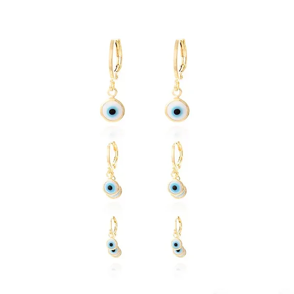 Brinco Trio Olho Grego