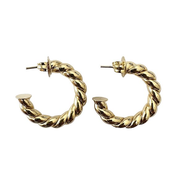 Brinco Argola Trançada