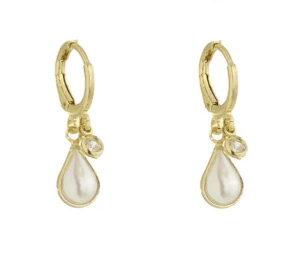 Brinco Argola Pérola