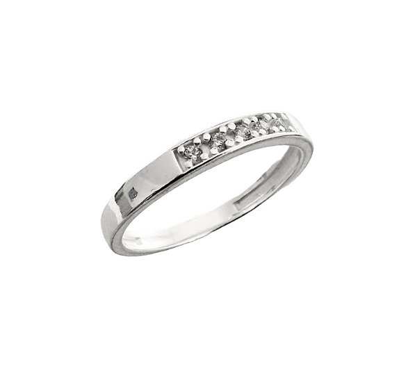 Anel Aparador Cravejado - Prata 925