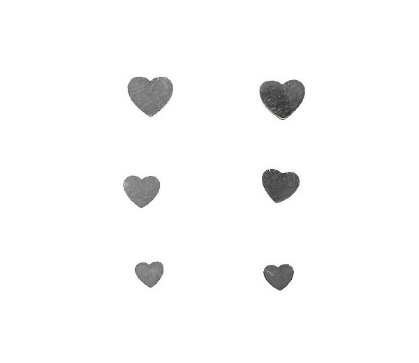 Brinco Trio Coração - Prata 925