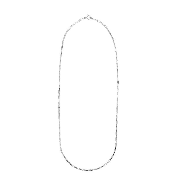 Corrente Elo Retangular - Prata 925