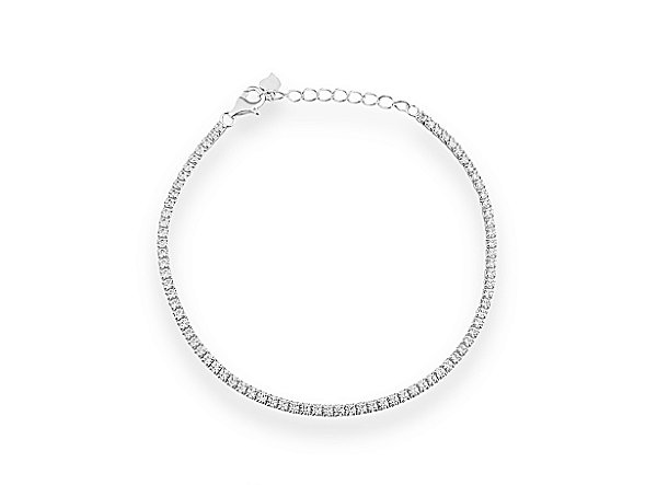 Pulseira Riviera Cristal - Prata 925