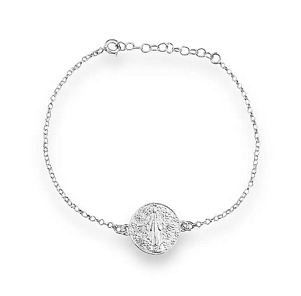 Pulseira Nossa Senhora das Graças - Prata 925