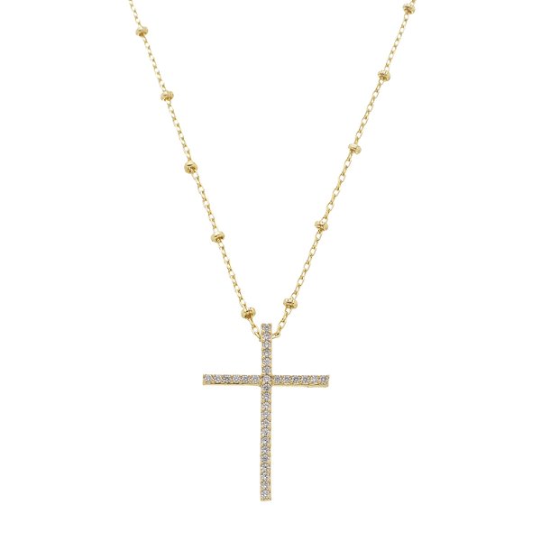 Colar Cruz Cravejada
